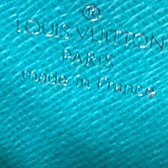 Louis Vuitton Brown Monogram Wallet with Turquoise V - Picture 4 of 15